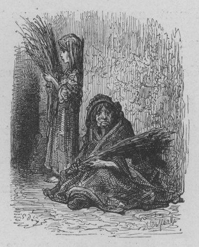 ラベンダー商人 作： Gustave after Dore